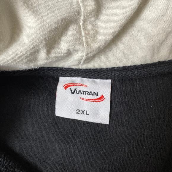 Viatran Huntsville Havoc Hockey Team Hoodie Sweatshirt Mens 2XL Black Colorblock - Picture 5 of 9